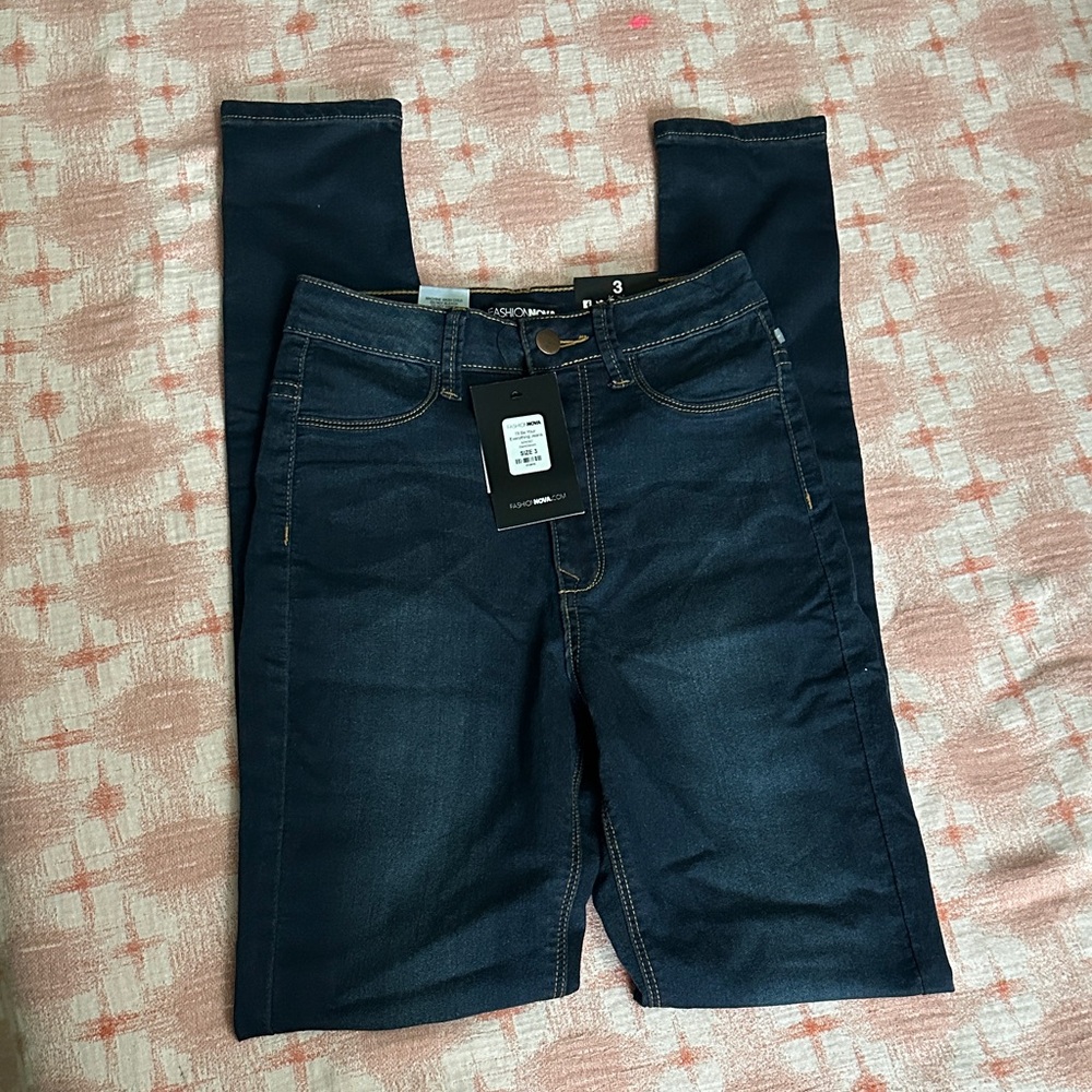 Topshop Navy Blue Women's Jeggings